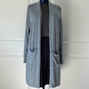 Westport, Grey Cardigan Sweater, 2 front pockets size XL
